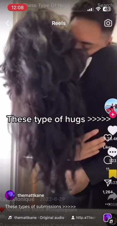 The proper way to hug your girlfriend
