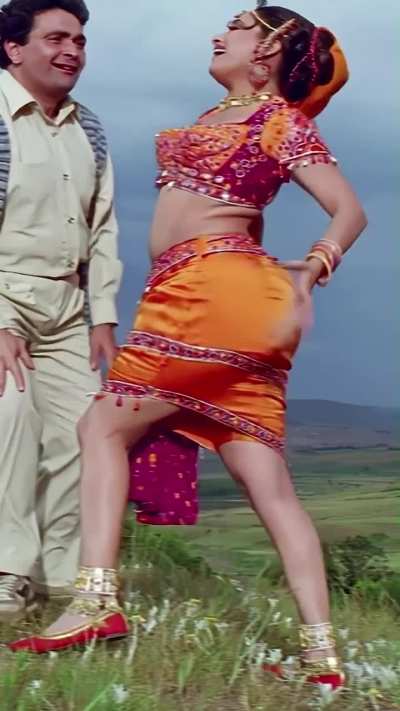 Madhuri showing off her curves from Prem Granth