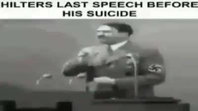 Hitler's last speech