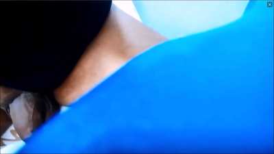 Horny well-built Colombian shemale with huge cum.