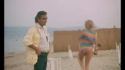 Cum in mouth while buried on the beach ( 1981 )