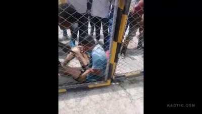 Guy Get Hit in The Head With Rock + His Arm is Broken