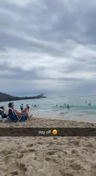 Lily Chee at the beach