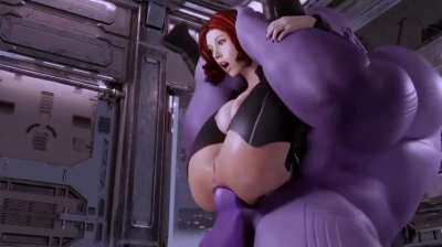 black widow x thanos anal video