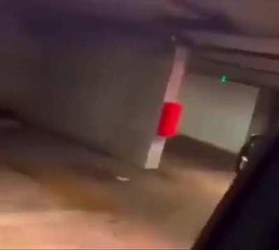 Man running for his life