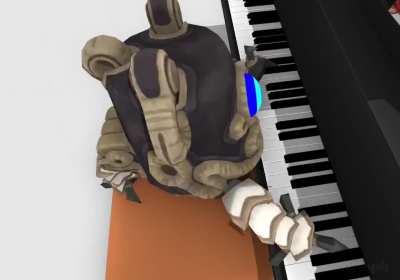 Guardian boi plays the piano