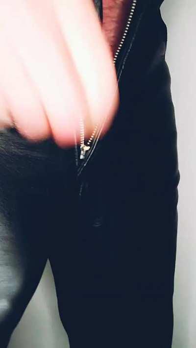 Who likes my new leather jeans? And new ring? PM open.