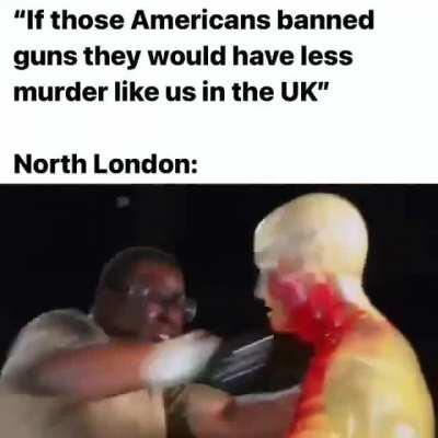 Britain is a gun free utopia.