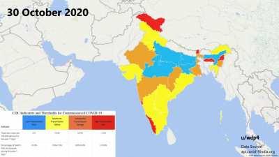 [OC] COVID-19 Transmission in India