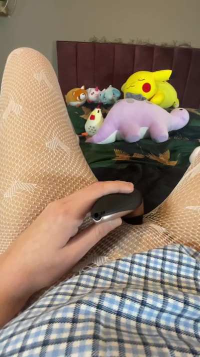 Squirting through my tights!