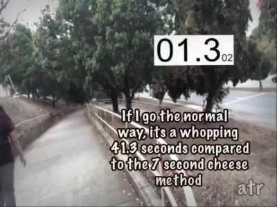 how to get school faster using a dungeons cheese (irl meme)