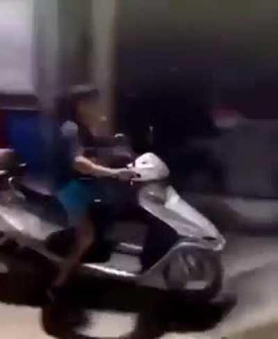 Idiot lacking spatial awareness