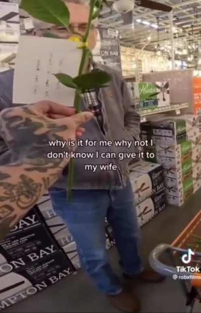 Most men don’t receive their first flowers until their funeral…