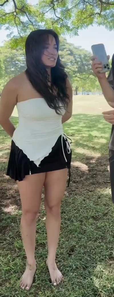 Cinna being interviewed in Hawaii - August 2025