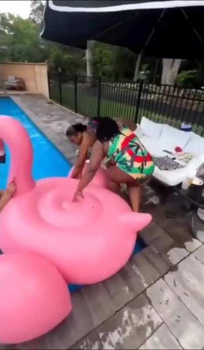 To sit on the floater