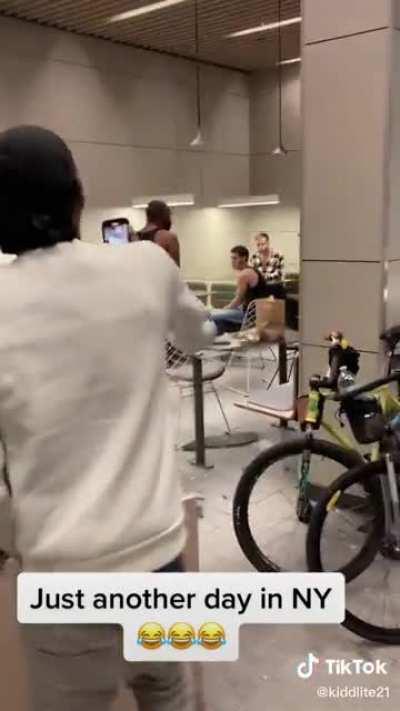 The McDonalds on Delancey always got static 💀