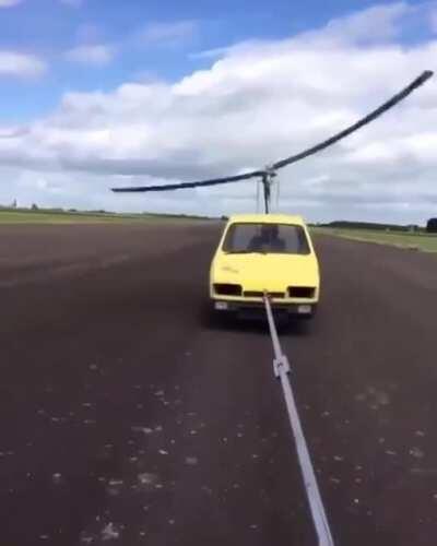 Flying car. I only posted it here because he crashed, otherwise... I mean, technically it worked