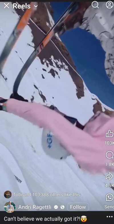 Andre Ragletti's reel on FB w/ obligitory red circle.