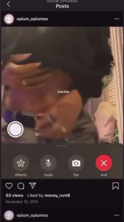 Leaked post from Carti’s spam account shows him on Facetime with Coi Leray back in 2019 when she was dating Trippie Redd