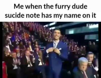 Furry dude suicide note
