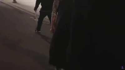 FromKalen got beaten up for filming a BLM march in Hollywood last night