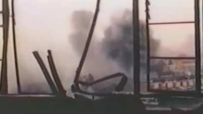 American GIs engages Japanese troops in fierce street-to-street, house-to-house fighting in Manila, Philippines (February 1945)