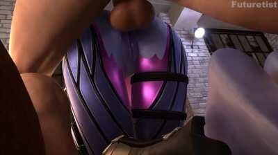 Widowmaker Taking Huge Dick In Her Ass (Futuretist) [Overwatch]