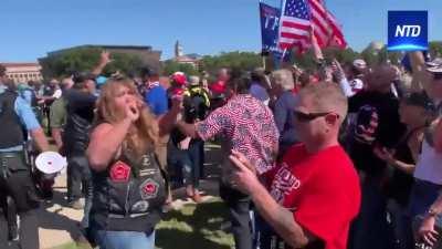 Protesters get arrested after they crash conservative rally and assult police