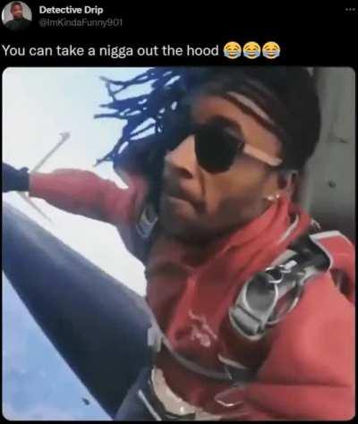 Imagine you just walking and a chicken leg hits you on the head