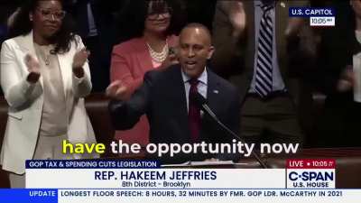 Hakeem Jeffries: Every single House Democrat will stand up for the American people. We just need four Republicans to join us