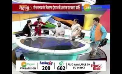 Debate show gets physical on live news