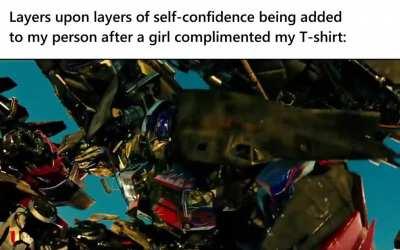 It was a transformers shirt too