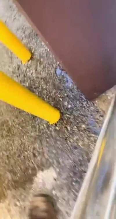 Pulling ice out of this and then dropping it