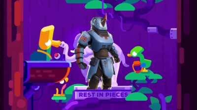 Funny gold man apocalypse