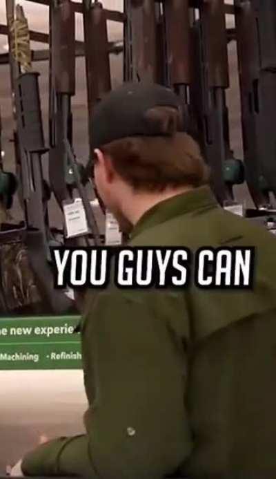 Harassing a gun store manager