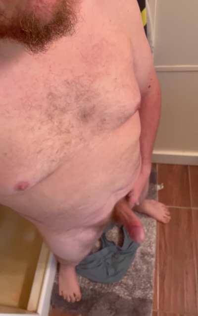 (40) my thick boy wanted to say hello before we jump in the shower. Room for one more..