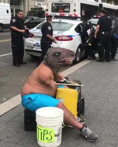 Very talented mini T-Rex