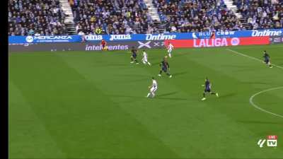 Raphinha's tackle at the end of the first half.