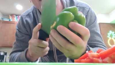 And here I've been scooping the seeds out with a spoon, like a schmuck.