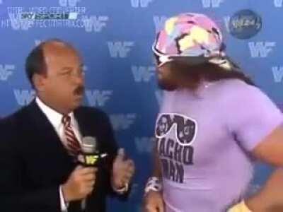 This Macho Man Randy Savage interview is fucking bananas.