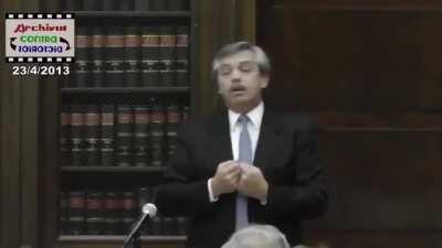 Alberto destruye con argumentos la reforma judicial kirchnerista en una clase con sus alumnos en 2013