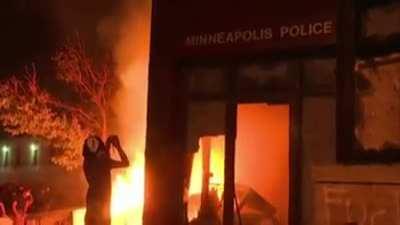 A man protesting George Floyd’s murder who lit and threw Molotov cocktails which helped BURN DOWN a Minneapolis police station has been sentenced to 27-MONTHS in prison