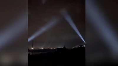 Ukrainian shooting down a drone, southern front