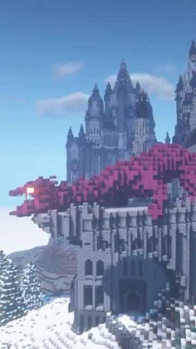 I built a huge set of cathedrals in Minecraft’s snow biome! Check it out on my YT and lmk what you guys think!