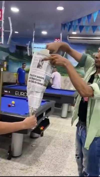 some magic at the pool hall