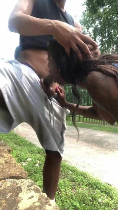 You ever had good throat outdoors?