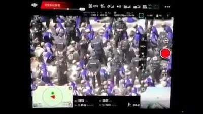 Leaked Drone footage of shackled and blindfolded Uighur Muslims led from trains. Such a chilling footage.