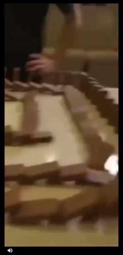 The sound of the chocolate dominos