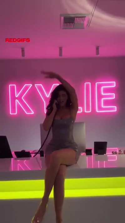 Kylie in silver dress - Tiktok June 2025