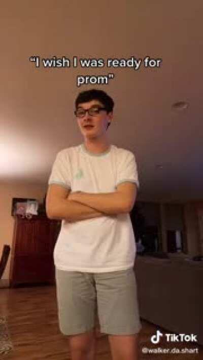 CHAD LOOKING ABSOLUTELY STUNNING IN HIS PROM OUTFIT